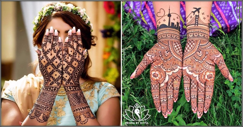 jal pattern bridal mehndi design for hands