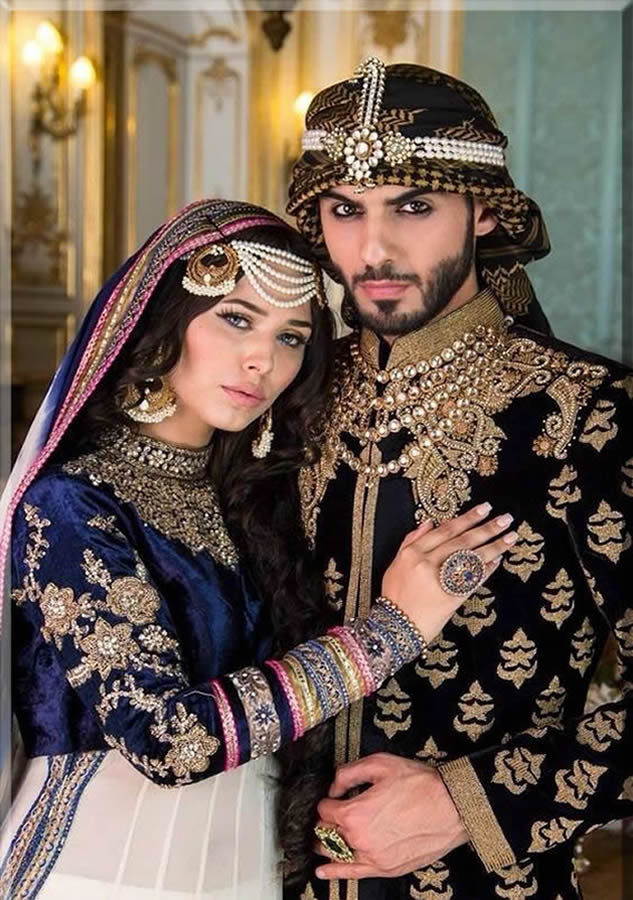 balochi couple wedding dress collection