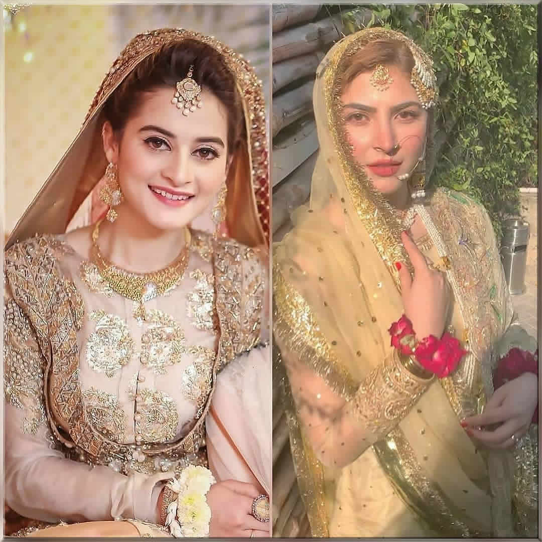 pakistani celebrities in wedding dresses
