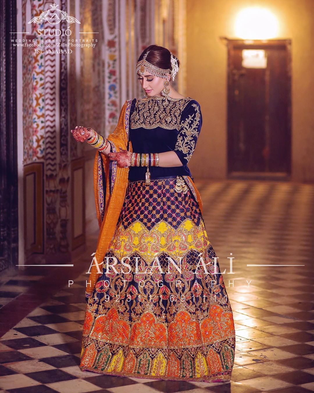 Jamawar Lehenga For Mehndi Best Sale ...