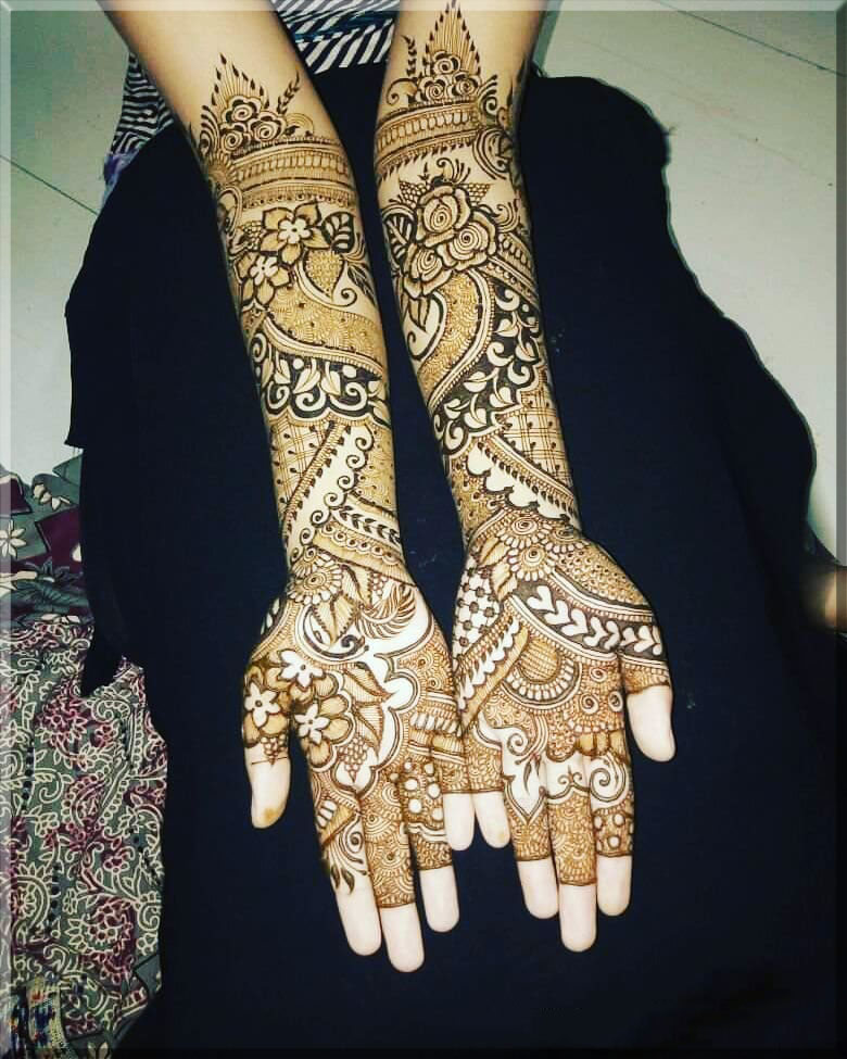 Arabic bridal mehndi designs