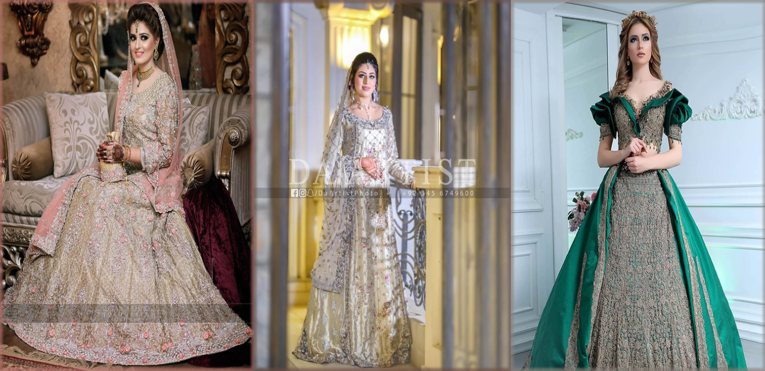 Beautiful Walima pakistani bridal Dresses in flying colors