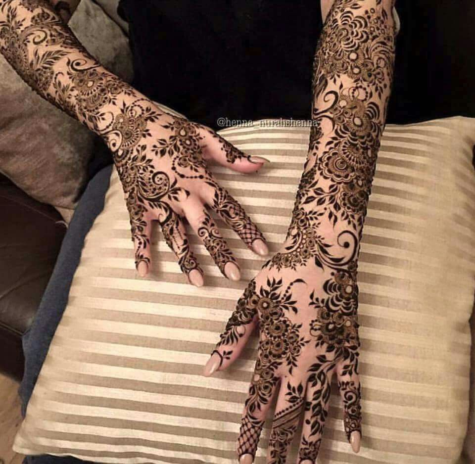 Full Hand Arabic Mehndi Designs