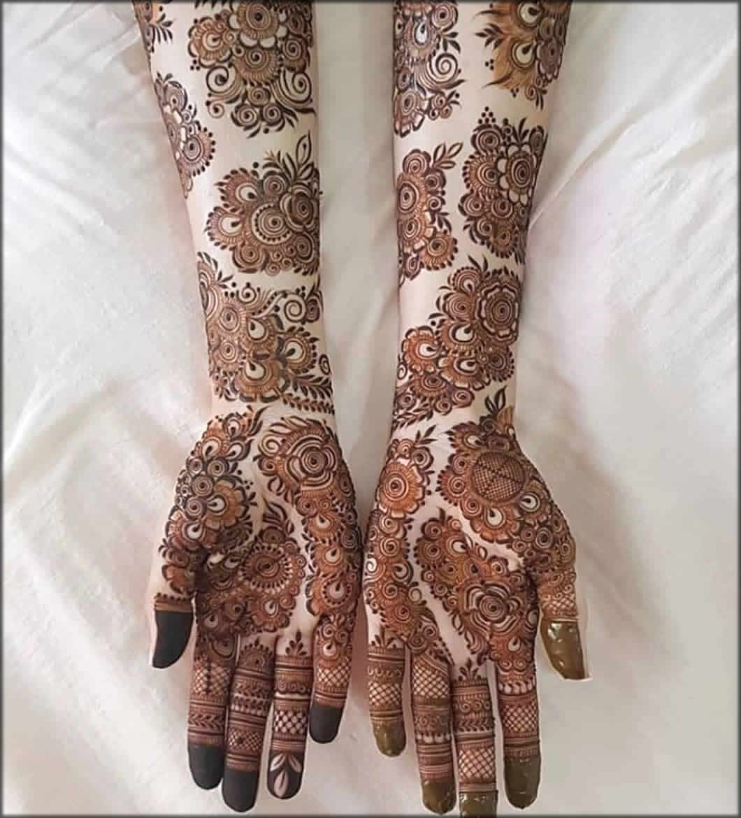Full Hand Bridal Mehndi Design