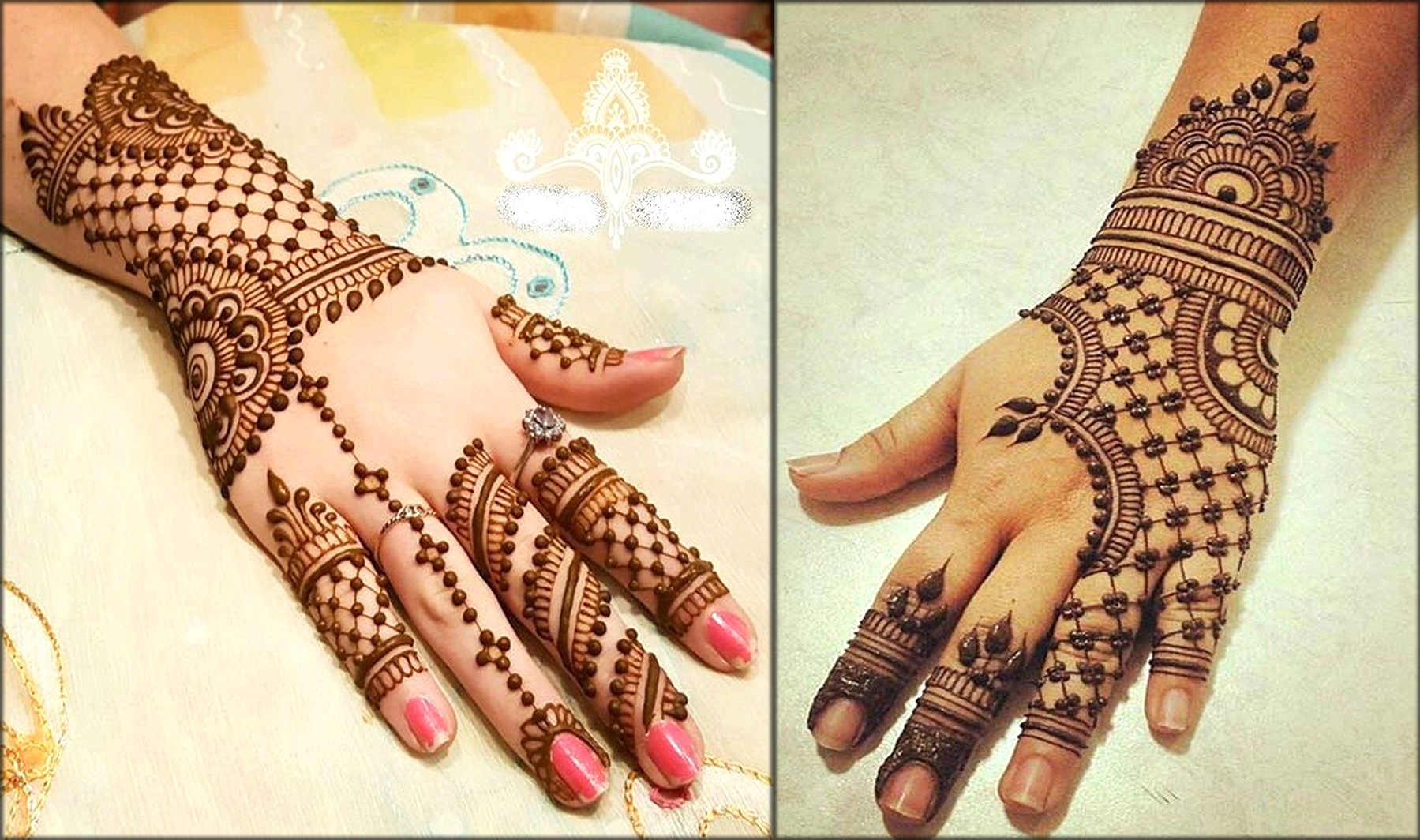 Indo Arabic Mehndi Designs for BackHand Side