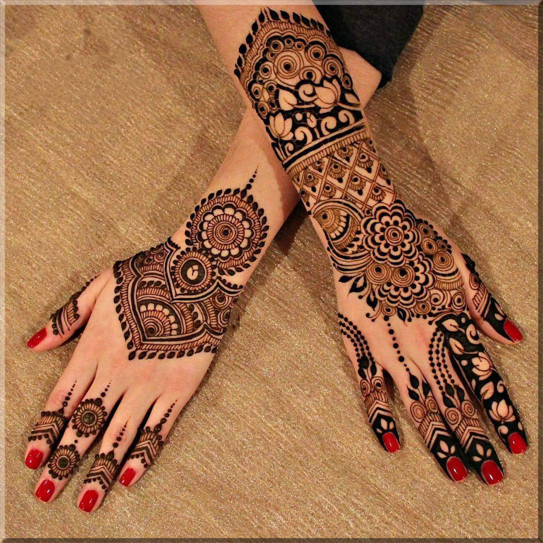Pin by Gorgeously Flawed by Dipti Tiw on Mehndi Designs 2023 | Mehndi  designs front hand, Mehndi simple, Circle mehndi designs
