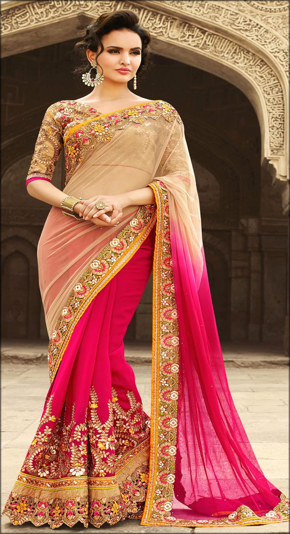 ladies sarees latest model