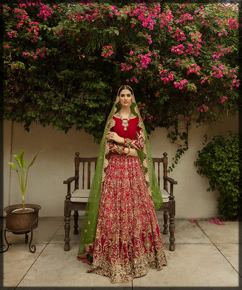 Saira Rizwan bridal mehndi dresses