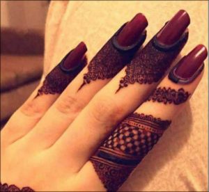 Turkish Finger Mehndi Designs