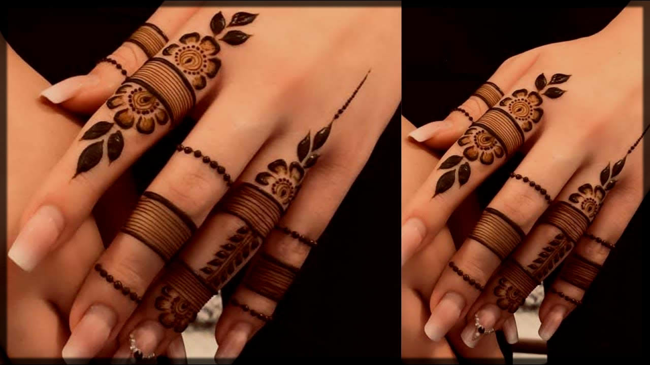 Henna Artist | Foodie on Instagram: “Finger Henna designs Nails by  @alpsnailart #henn… | Finger henna designs, Mehndi designs for hands, Mehndi  designs for fingers