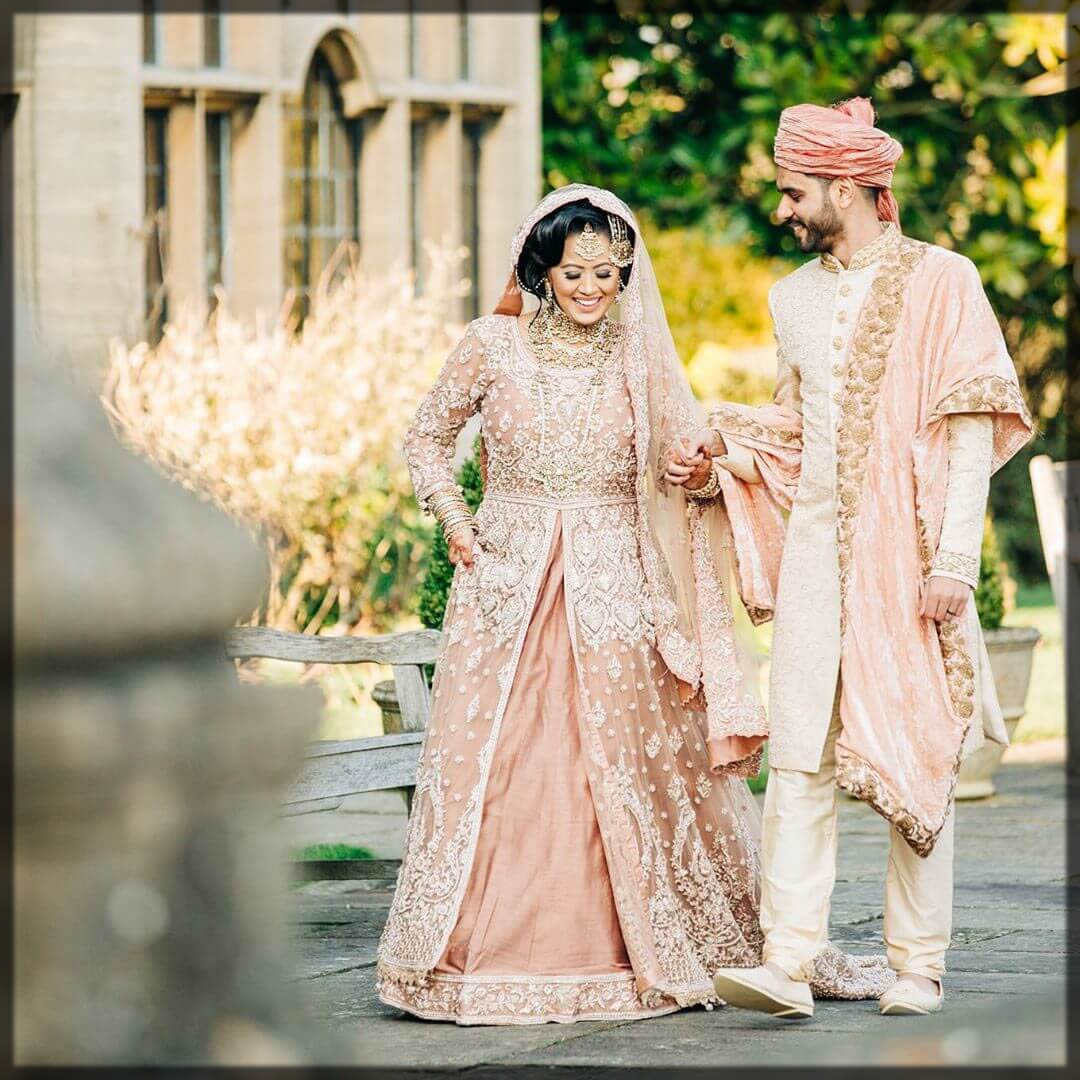 barat dress for bride and groom