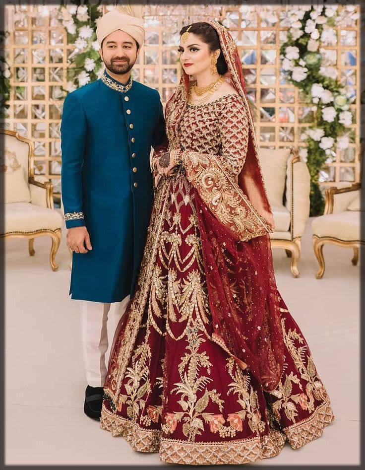 barat dress for bride and groom