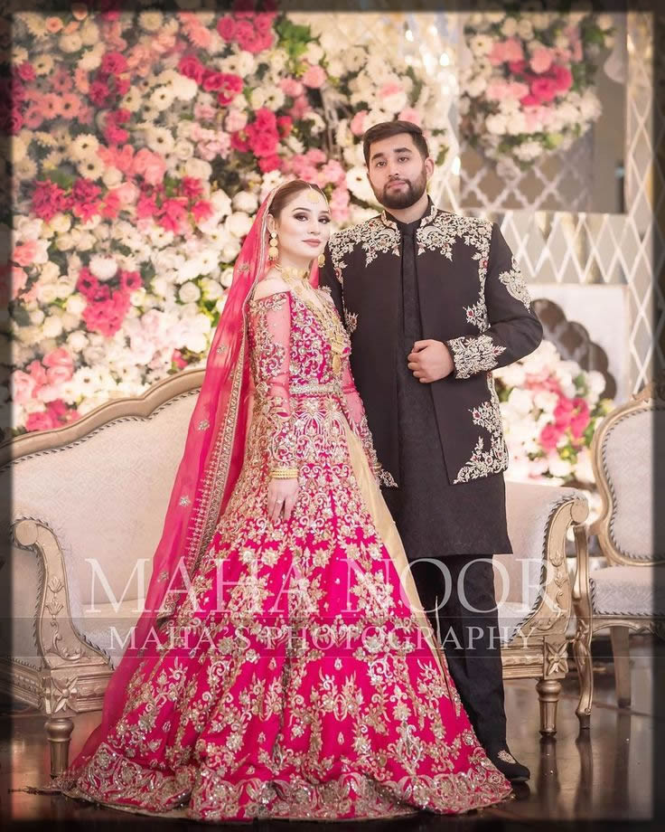 barat dress for bride and groom