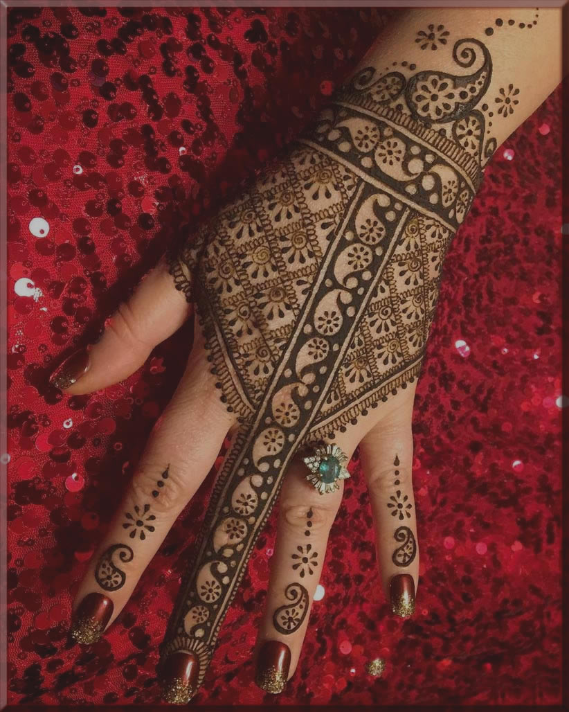 bridal moroccan henna patterns