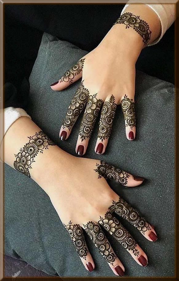 latest and best fingers mehndi designs