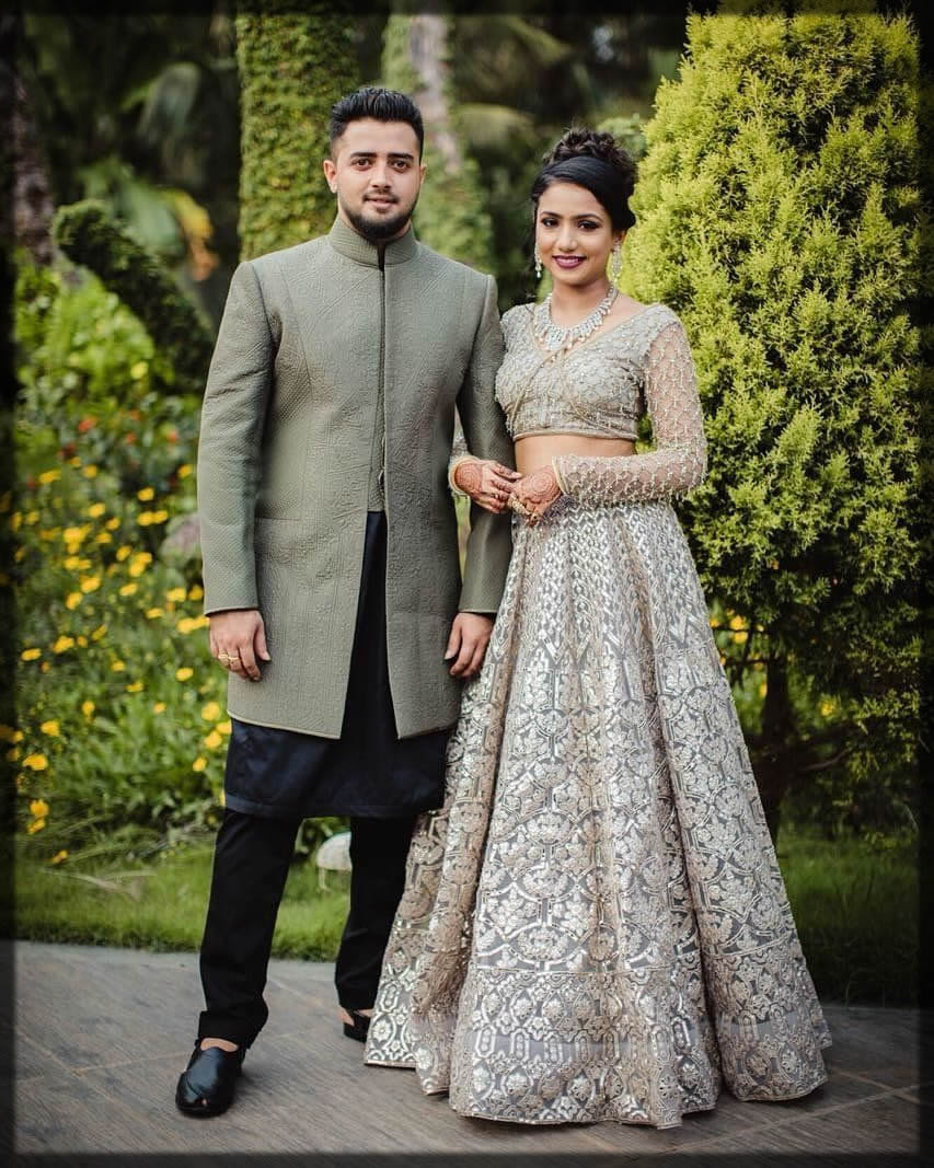 engagement attires for bride and groom