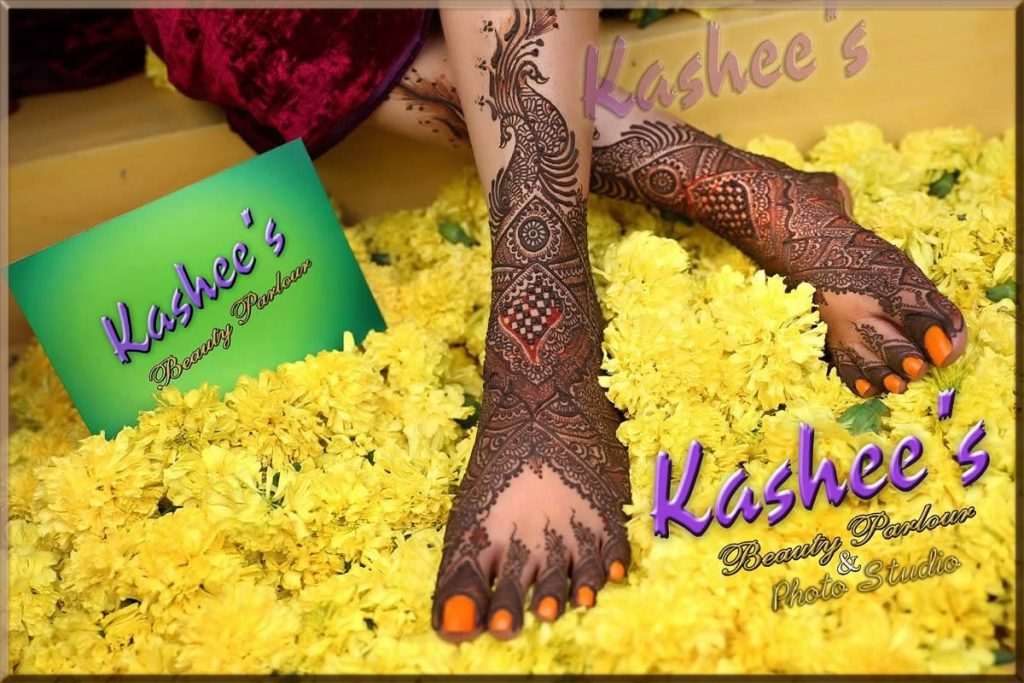 heavy bridal mehndi by kashee's