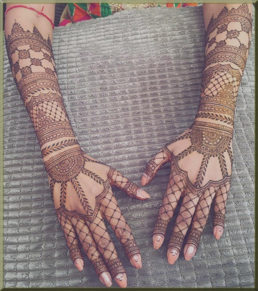 full hand moroccan mehndi designs for bride
