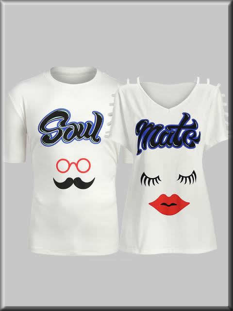 latest couple t-shirts collections for Valentines Day