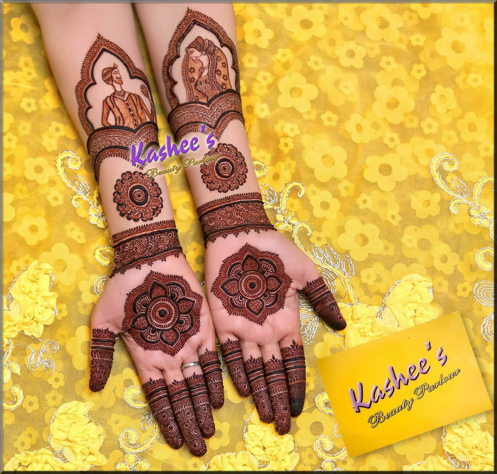 attractive and latest kashees mehndi designs