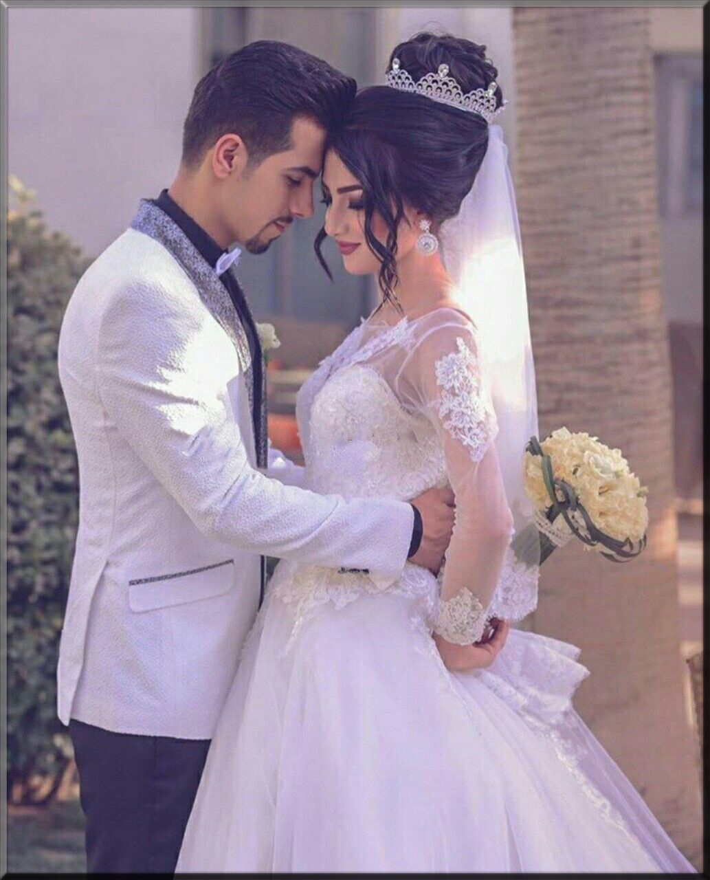 luxury white Valentine's day dress for couple