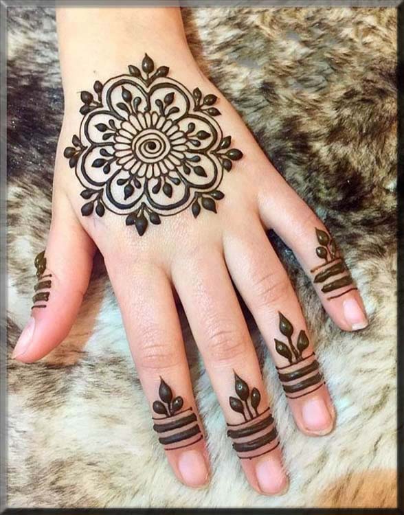 easy mehndi designs for beginners step by step