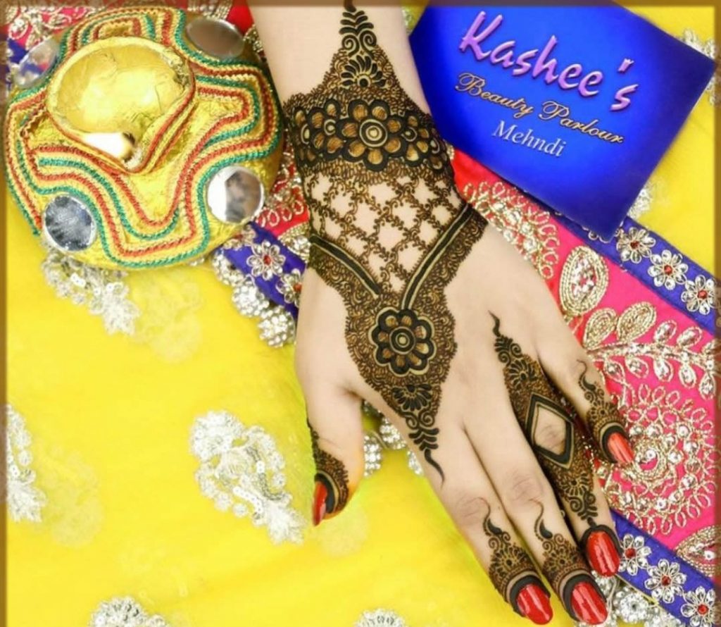 simple kashees mehndi designs for teenagers