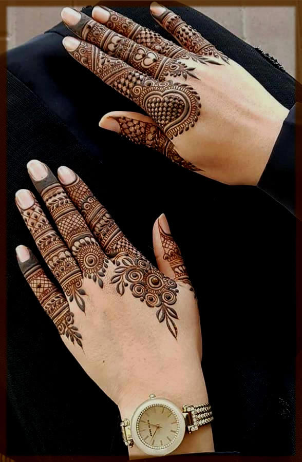 9 Unique Collections of Finger Mehndi Designs