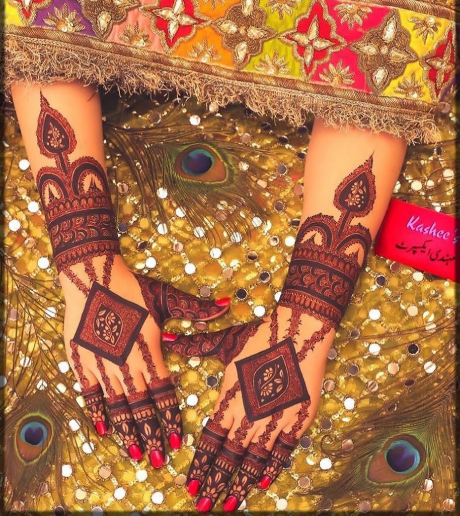 Diamond tikka kashee's mehndi designs