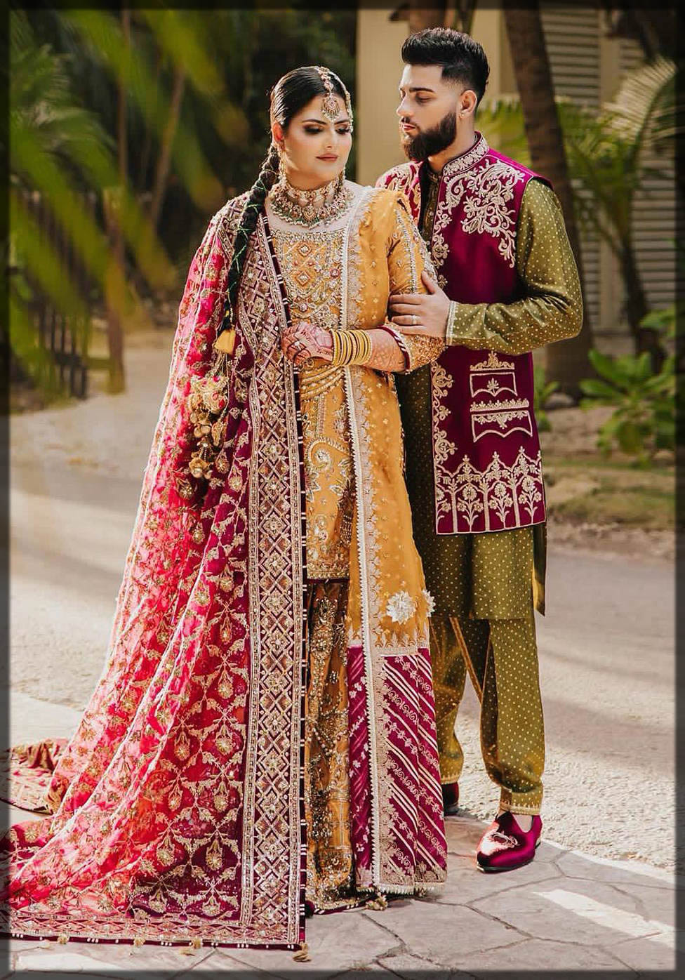 bridal mehndi dresses