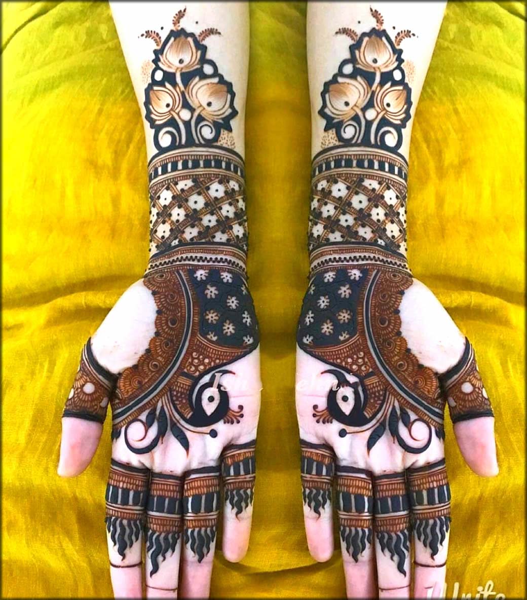 Bridal Peacock Mehndi Design