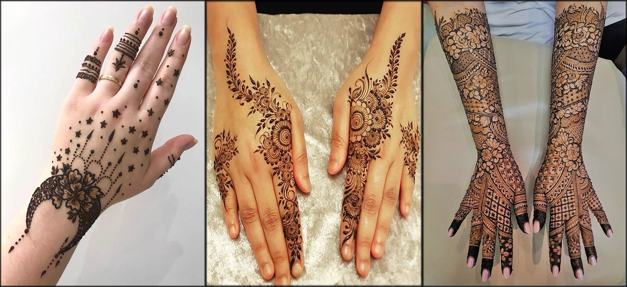 10 Black Mehndi Design Inspiration Every Bride-To-Be Needs to Slay the  Bridal Look