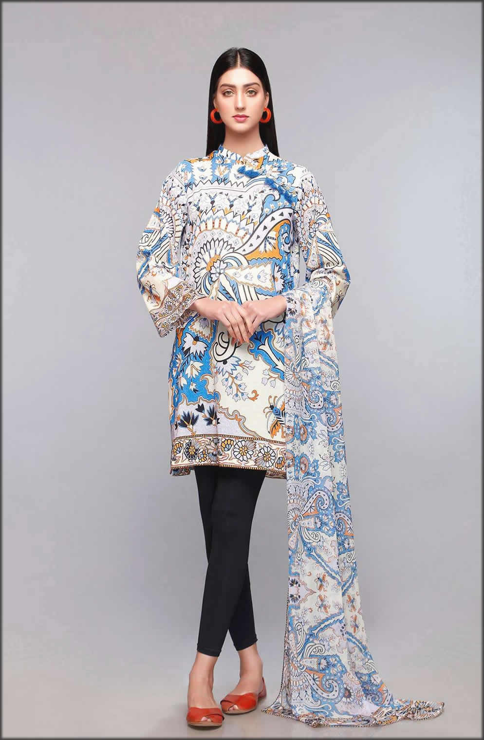 Oriental Carpet Shirt And Dupatta