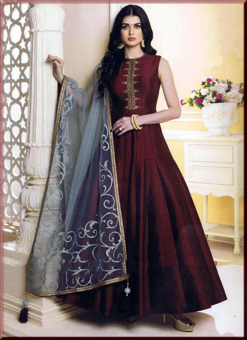 Long anarkali frock design deals