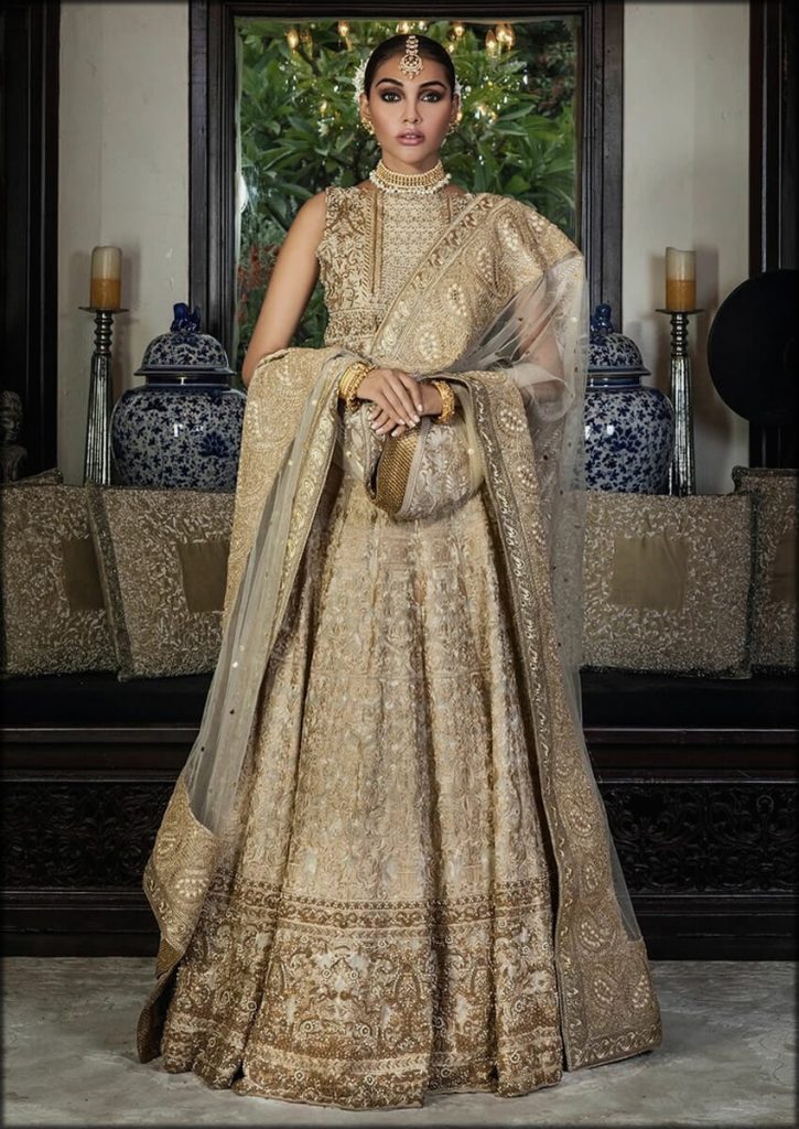 Champagne Lehenga HSY Bridal Dresses Collection