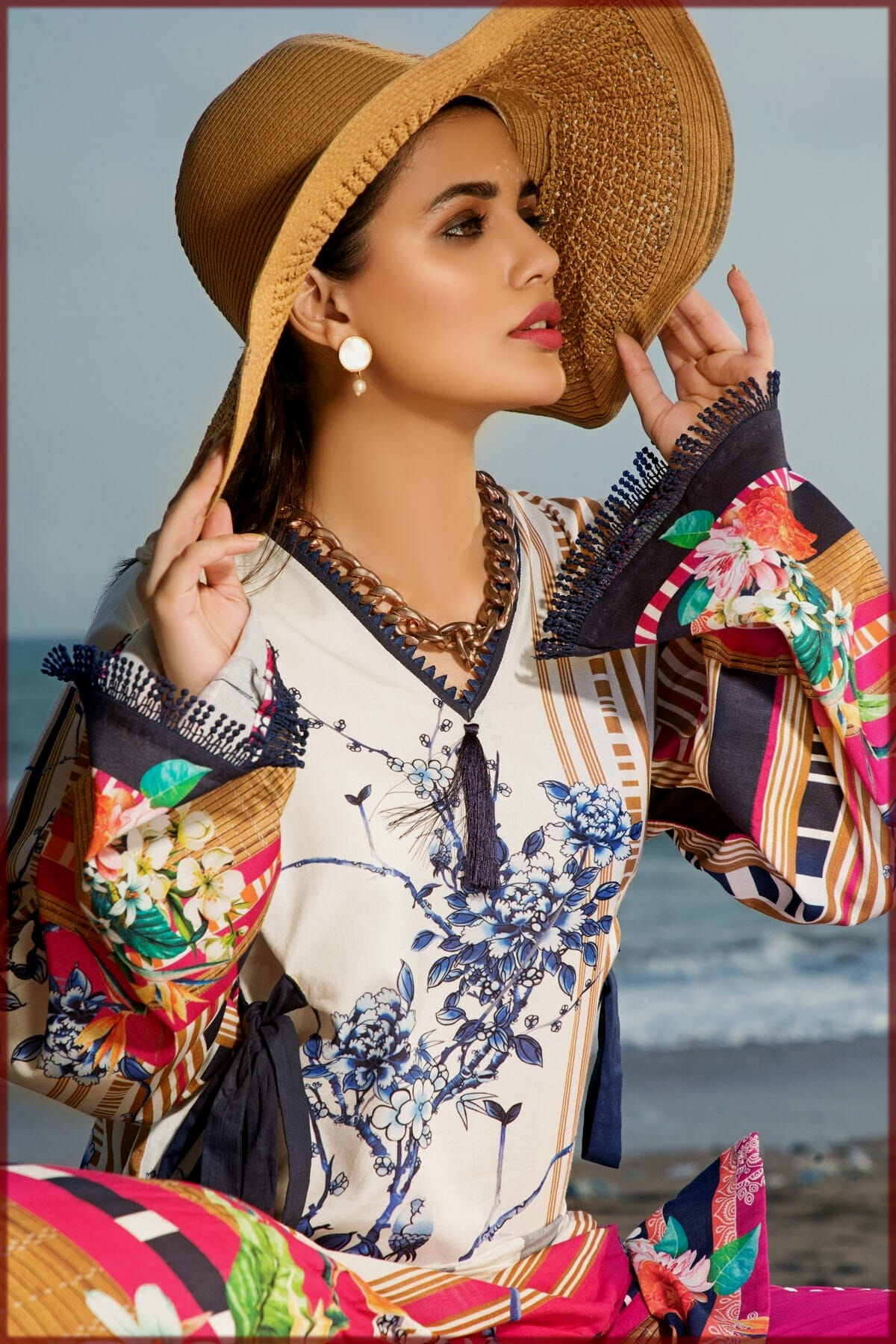 Digital Printed Cambric summer Shirt