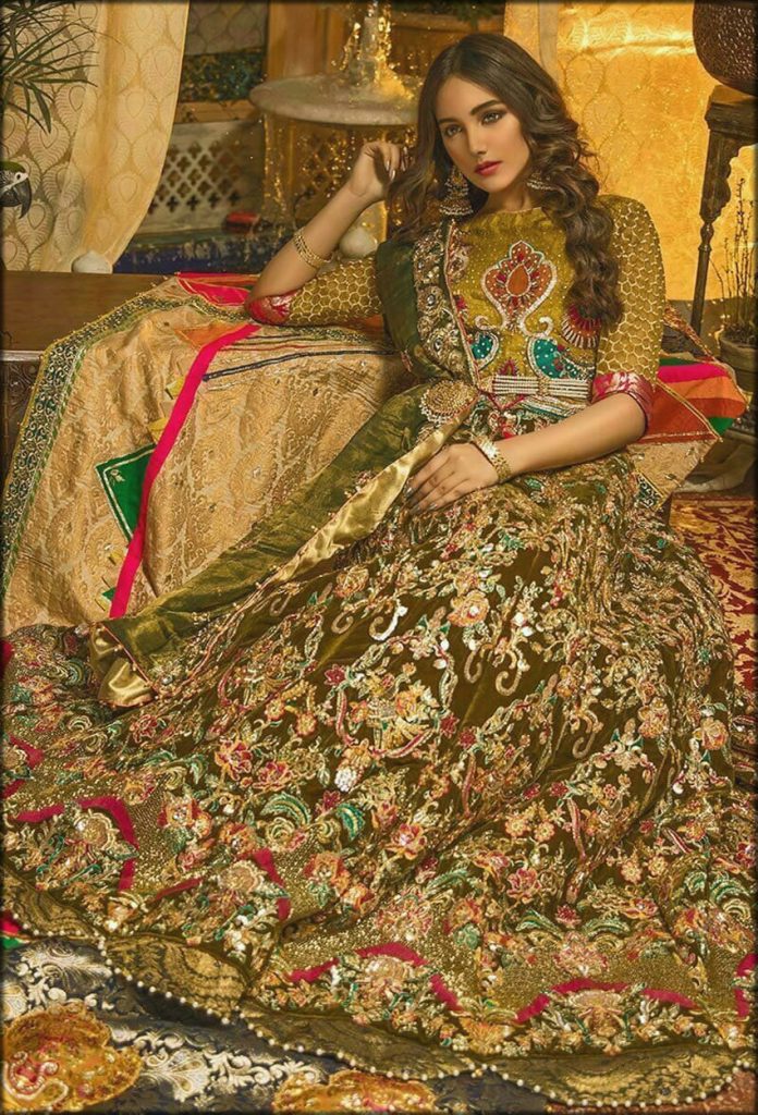 Fully Embroidered Bridal Wear By Zahra Ahmad