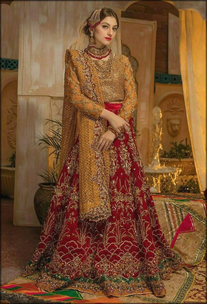 Red Glory Heavy Bridal Wear