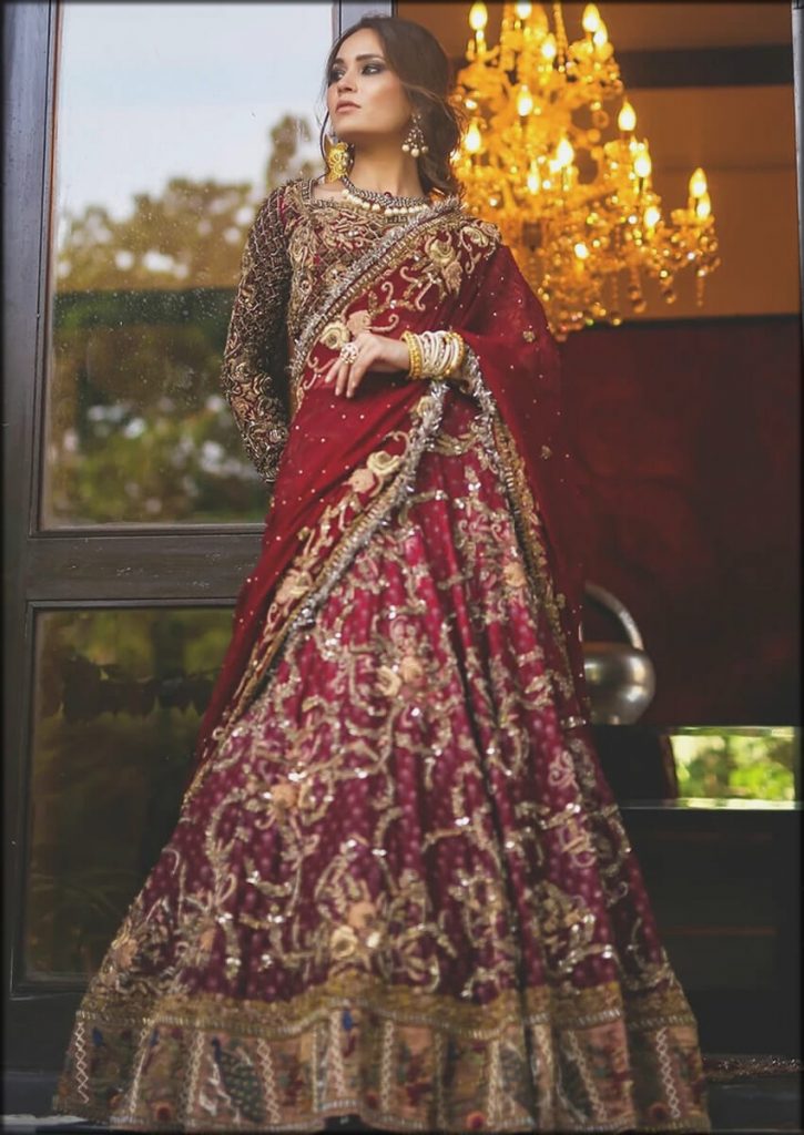 Red Gulabo HSY Bridal Dresses Collection