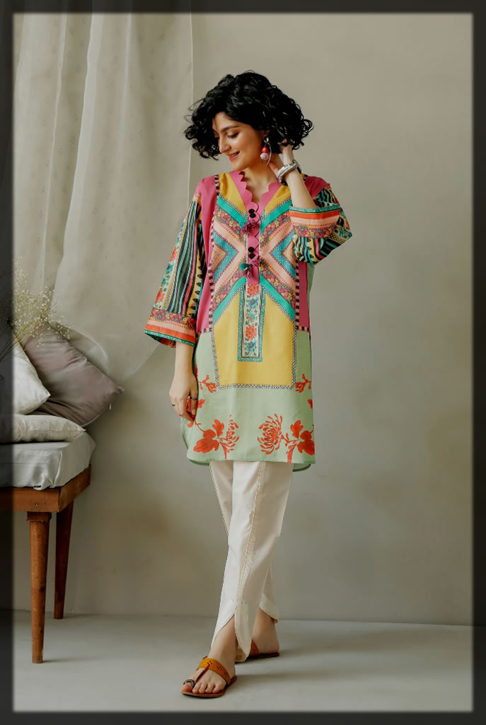 dazzling printed shirt by ethnic by outfitters