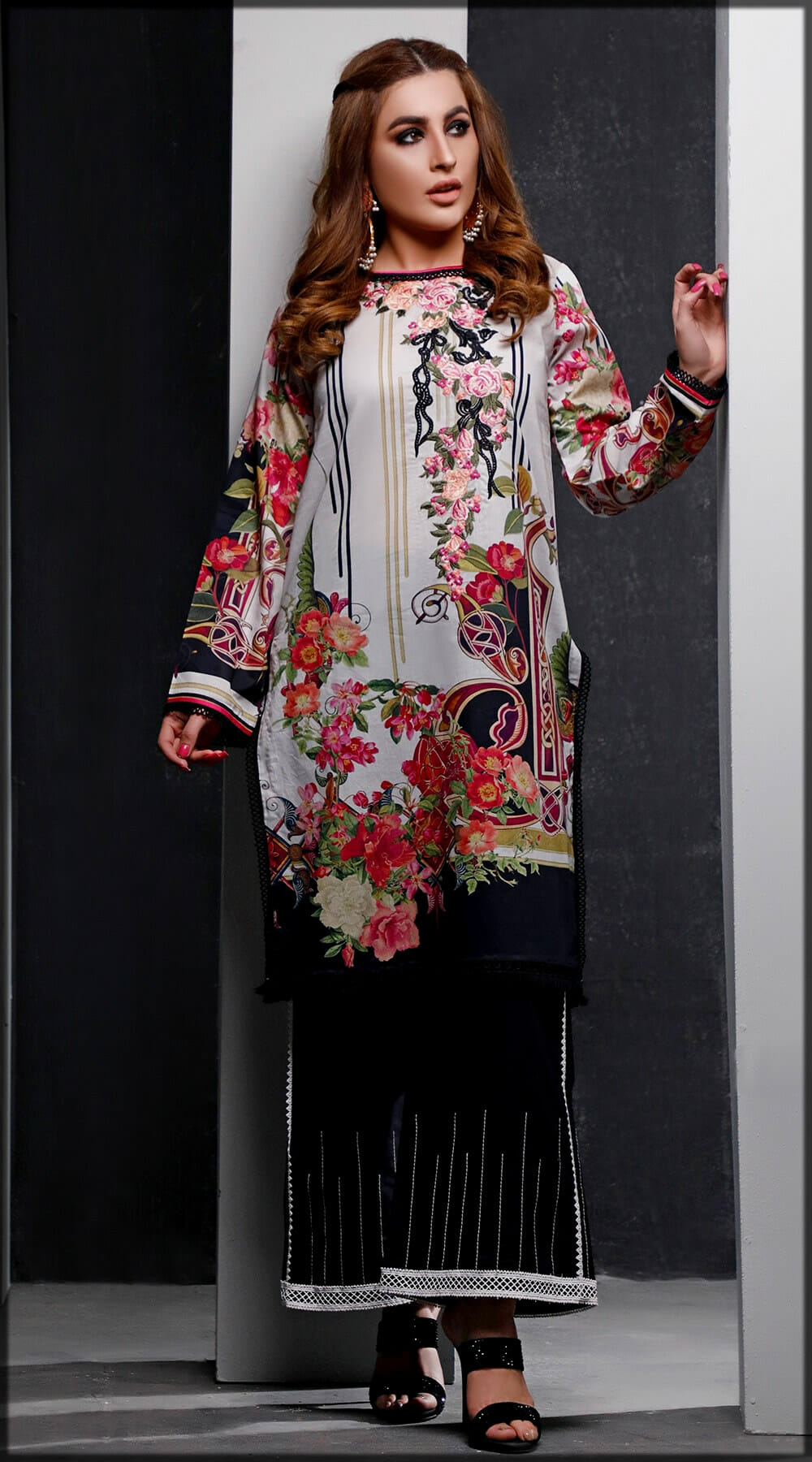 digial printed summer lawn shirt for youngest