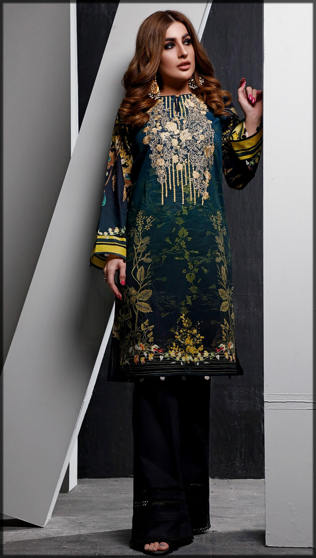 stunning stylish lawn shirt for summer