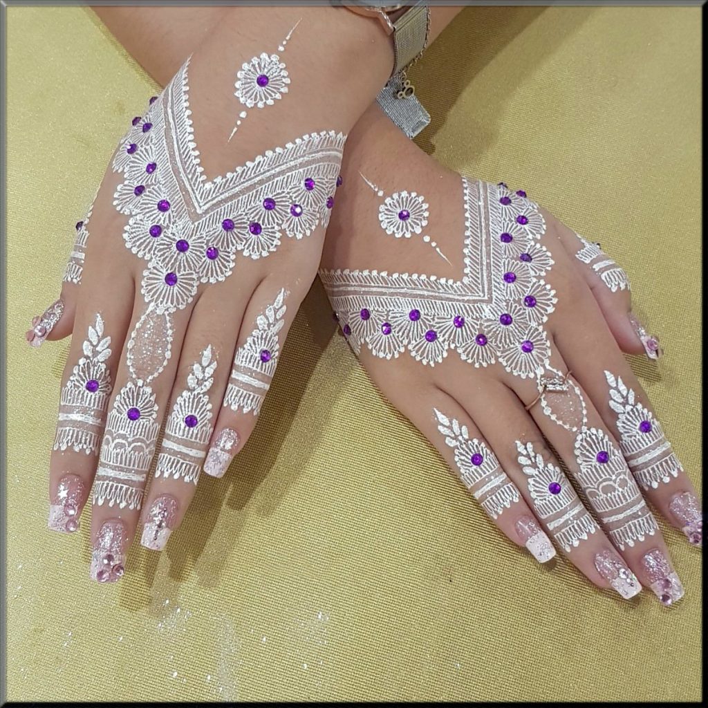 Amazing White Mehndi Designs 2022 Collection For Hands Feet