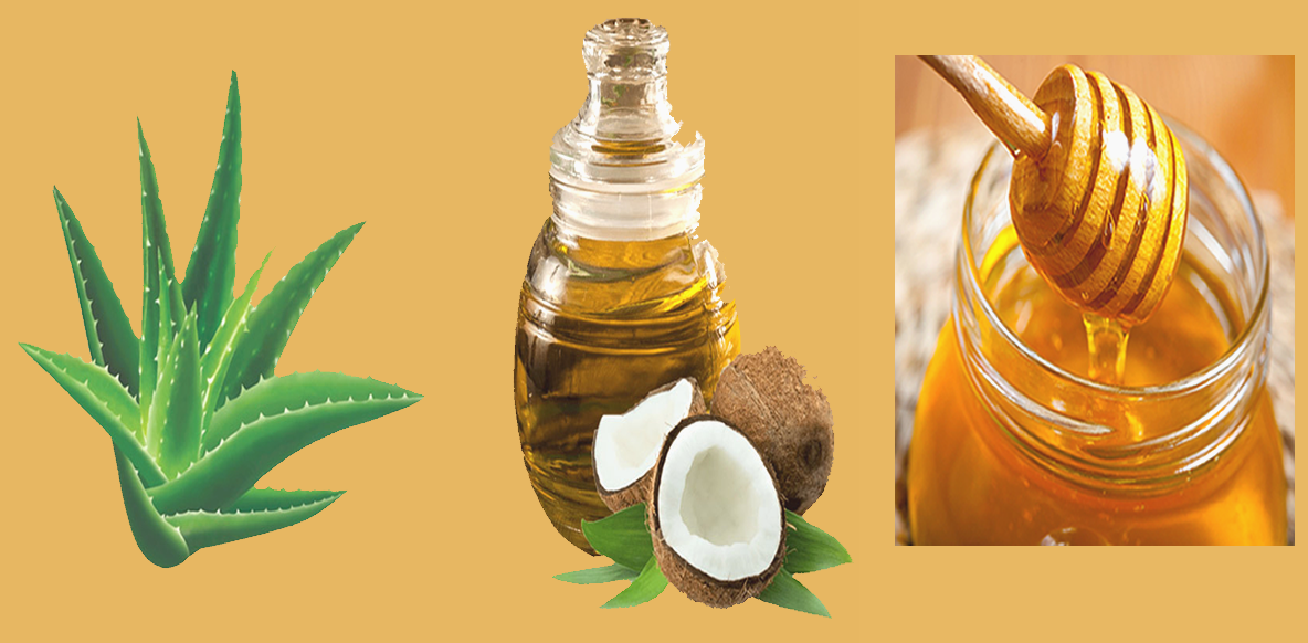 Aloe Vera, Honey, Coconut Oil Hair Mask