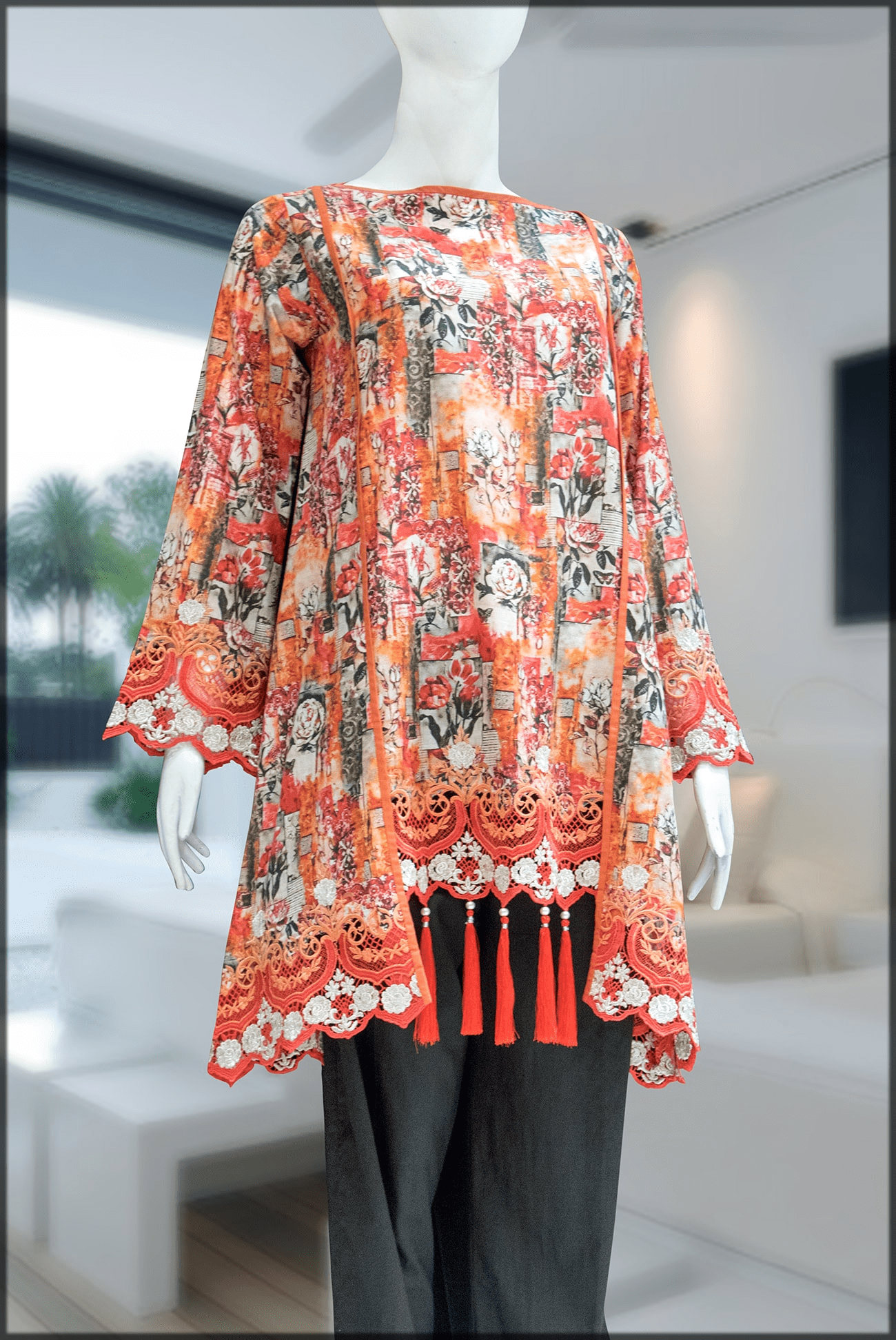 Stylish Lawn Dresses Stitching Designs 