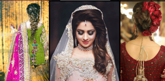 Latest Pakistani Bridal Hairstyles 2023 for Mehndi, Barat and Walima
