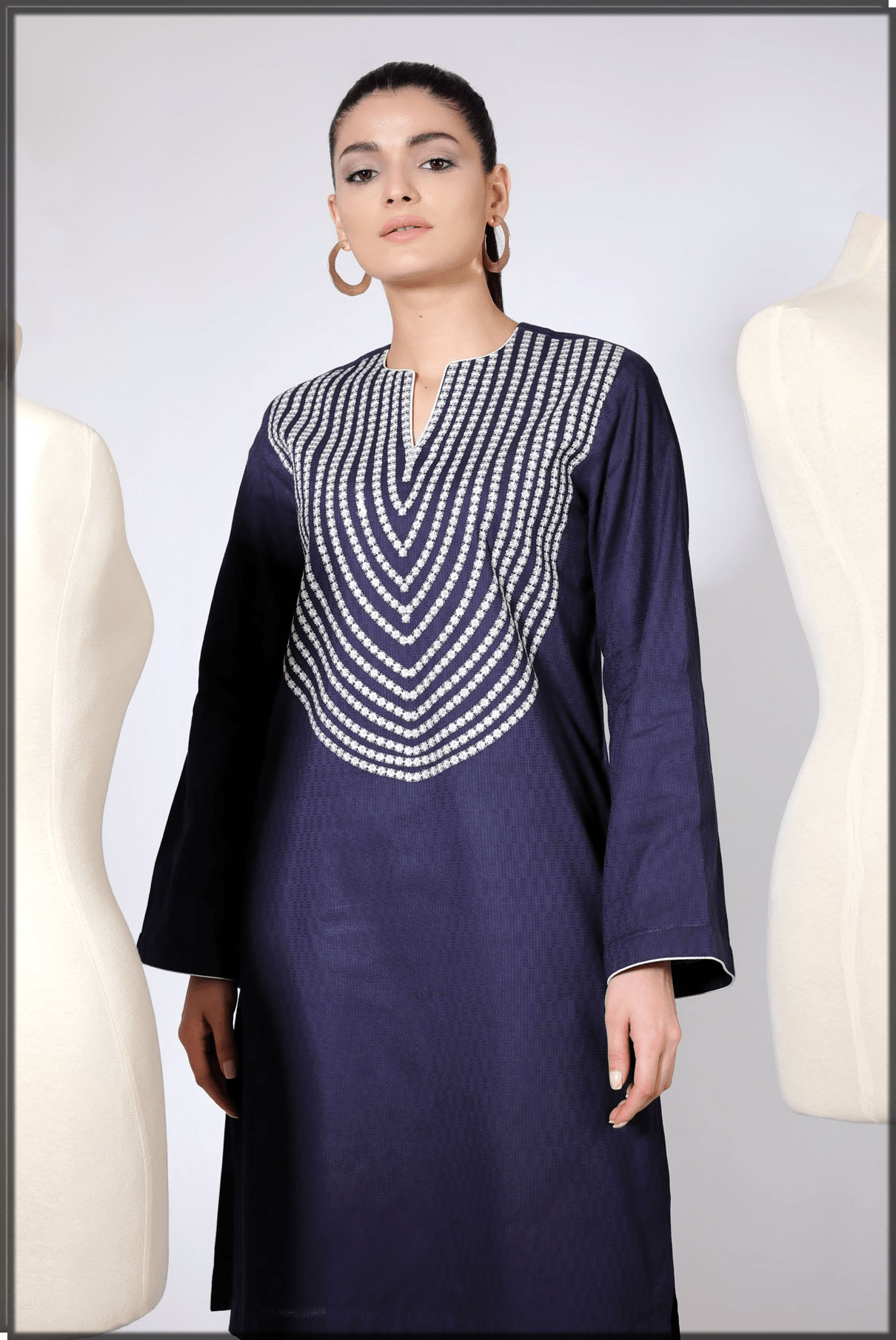 Plain Kurta Designs For Girls