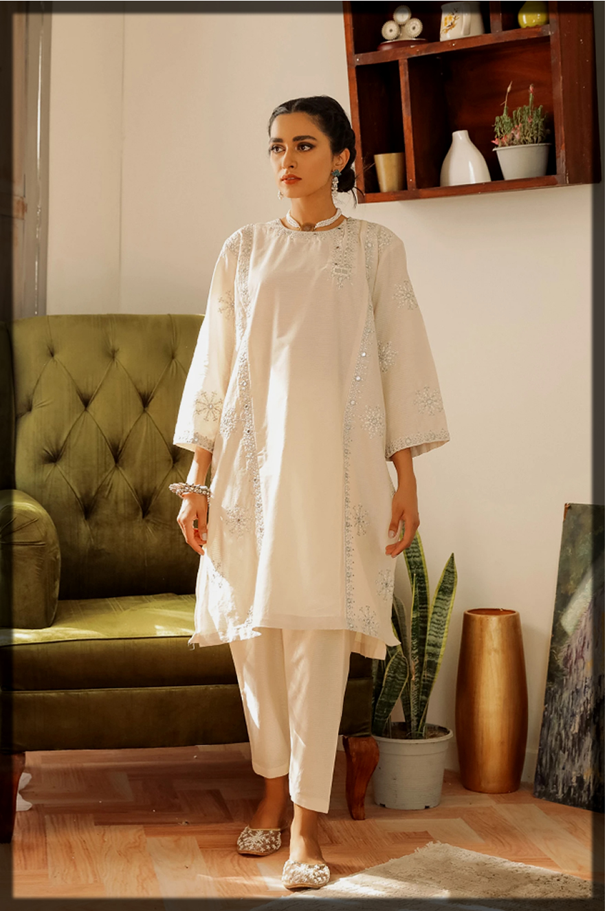 fancy eid dress by ethnic by outfitters