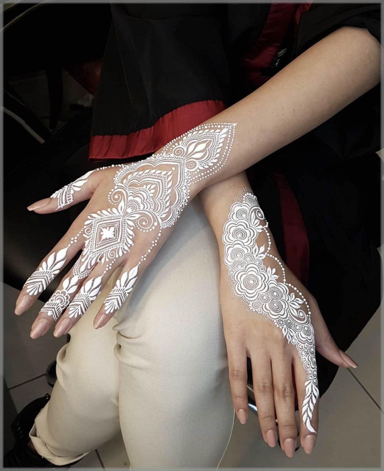 Beautiful White Henna