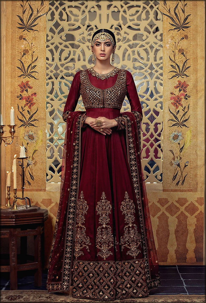Floor Length Embroidered Gown